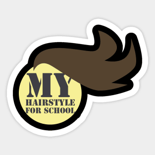 School hairstyle Sticker